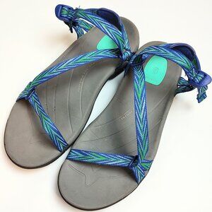 Teva Women's Zirra Sandals Blue Green Size 7.5 Gently Used Excellent Condition